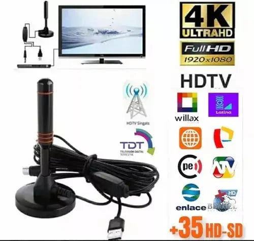 SignalBoost™ │ATENA DIGITAL HDTV 4K + COMBO Boost GRATIS  (Funciona en todos los TV)